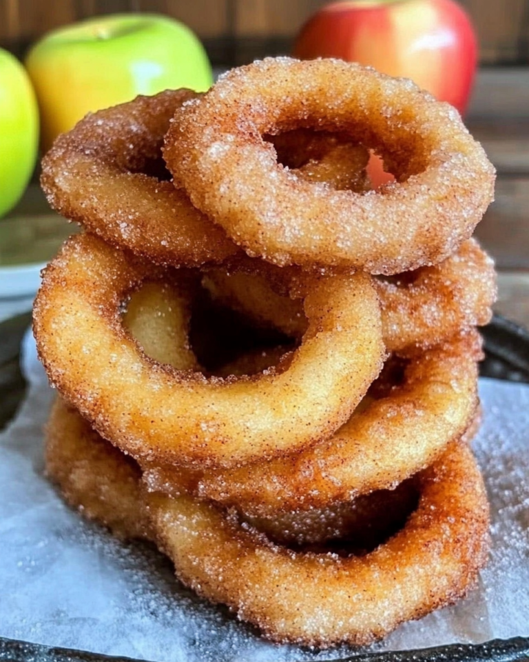 Fried Cinnamon Apple Rings