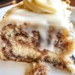 Cinnamon Roll Poke Cake