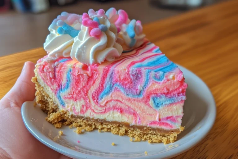 Cotton Candy Swirl Cheesecake Recipe – A Dreamy Dessert Delight
