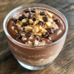 Chocolate Peanut Butter Protein Overnight Oats