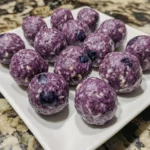 No-Bake Lemon Blueberry Protein Bites