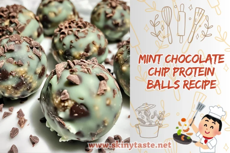 Mint Chocolate Chip Protein Balls Recipe