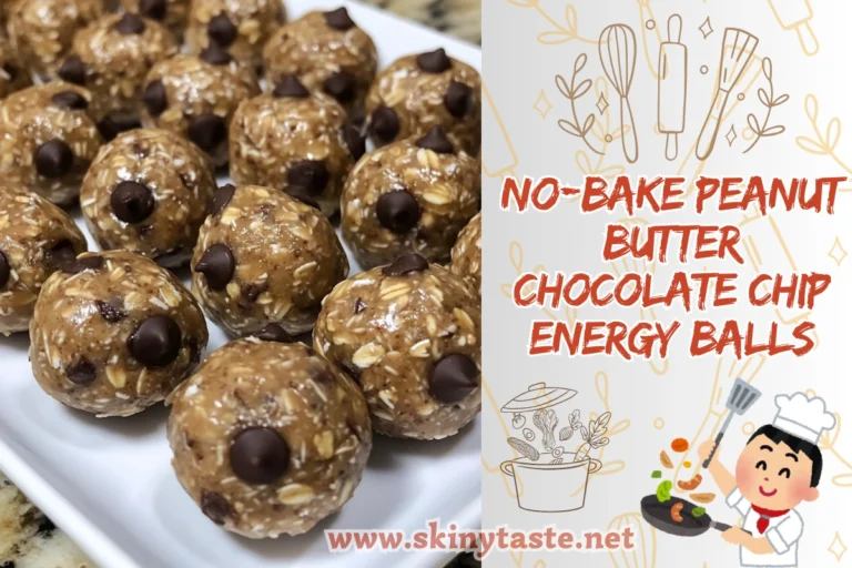 No-Bake Peanut Butter Chocolate Chip Energy Balls