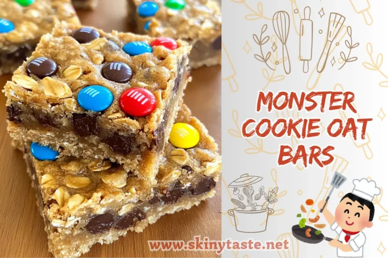 Monster Cookie Oat Bars