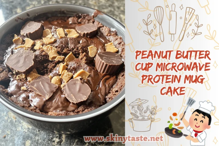 Peanut Butter Cup Microwave Protein Mug Cake