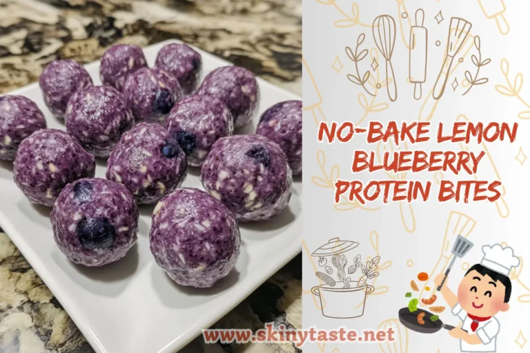 No-Bake Lemon Blueberry Protein Bites