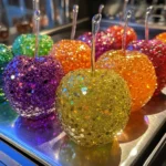 Colorful Glow Candy Apples