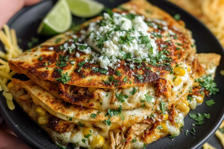 Street Corn Chicken Quesadilla Bake - Easy Mexican Casserole Recipe