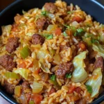 Cajun Cabbage Jambalaya – Easy One-Pot Southern Comfort Meal