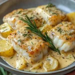 Cod & Potatoes in Rosemary Cream Sauce
