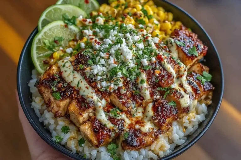 Street Corn Chicken Rice Bowl