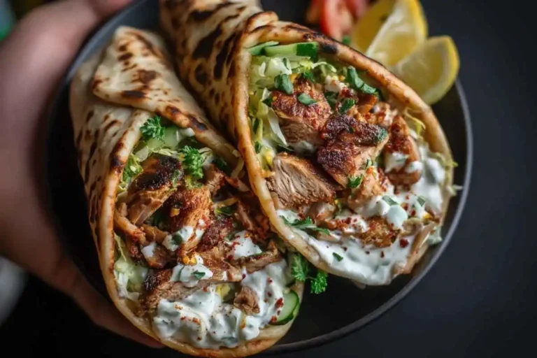 Chicken Shawarma with Creamy Garlic Sauce