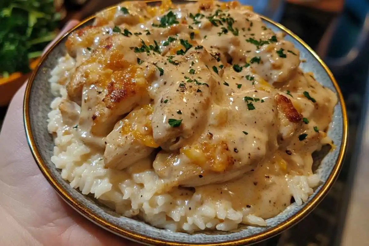 Smothered Chicken and Rice