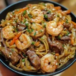 preparing Steak & Shrimp