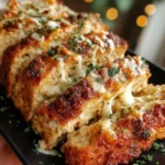 Garlic Parmesan Chicken Meatloaf