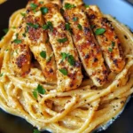 Savory Cajun Chicken over Creamy Parmesan Linguine