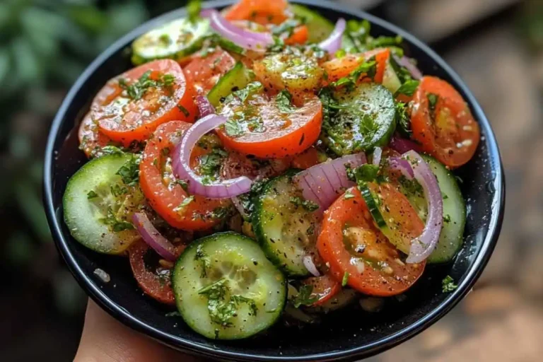 Spiced Cucumber, Onion, and Tomato Salad