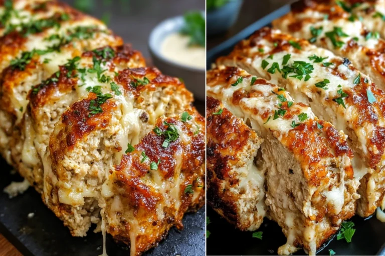 Garlic Parmesan Chicken Meatloaf Recipe
