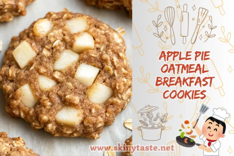 Apple Pie Oatmeal Breakfast Cookies