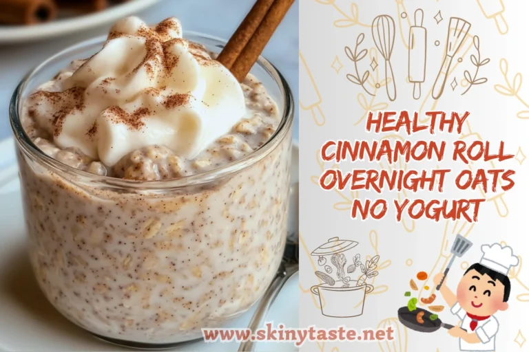 Healthy Cinnamon Roll Overnight Oats