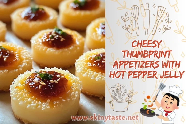 Cheesy Thumbprint Appetizers with Hot Pepper Jelly