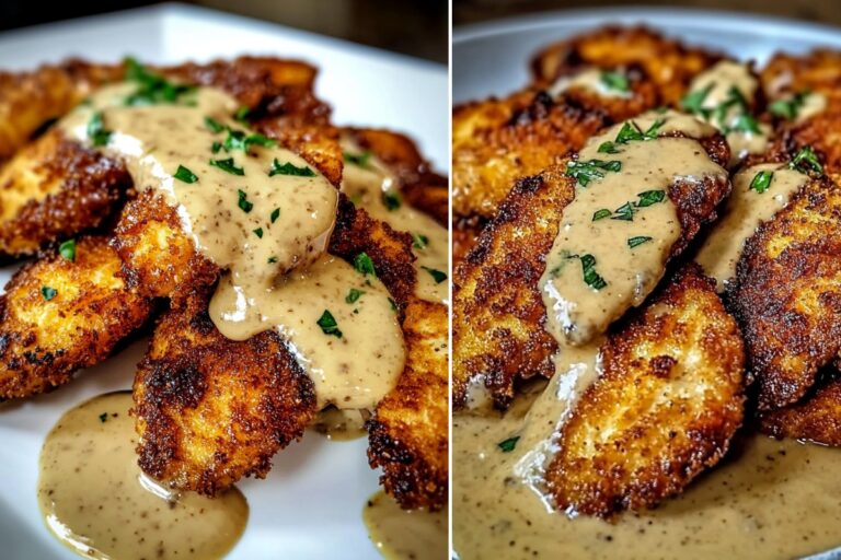 Crispy Parmesan Chicken with Rich Garlic Sauce