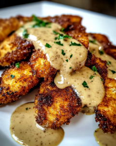 Crispy Parmesan Chicken with Rich Garlic Sauce