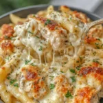 Creamy Garlic Boursin Chicken Pasta Bake