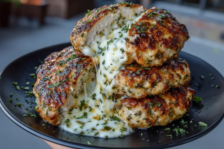 Melted Mozzarella Ranch Chicken Bombs