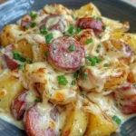 Cheesy Ranch Potatoes and Smoked Sausage