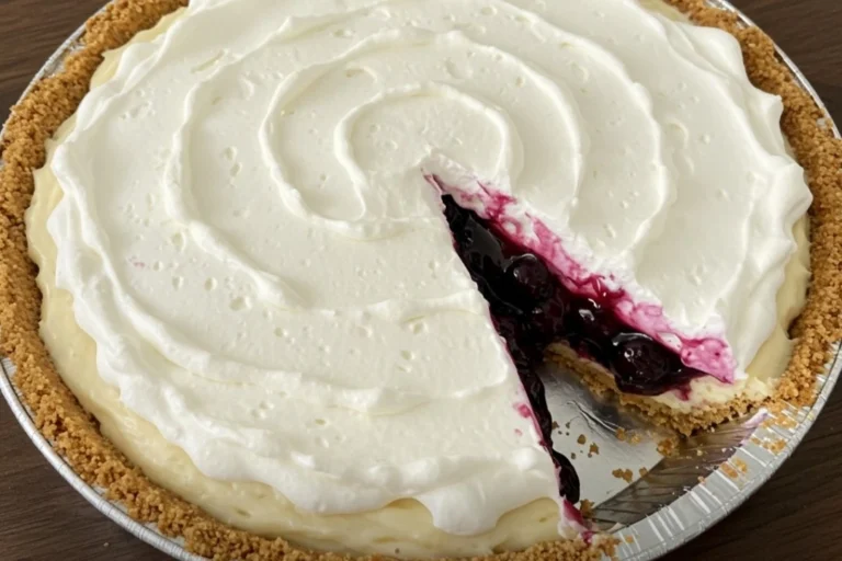 No-Bake Blueberry Pie