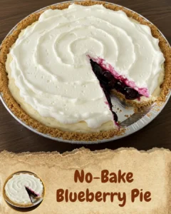 No-Bake Blueberry Pie