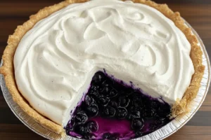 No-Bake Blueberry Pie