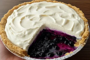 No-Bake Blueberry Pie
