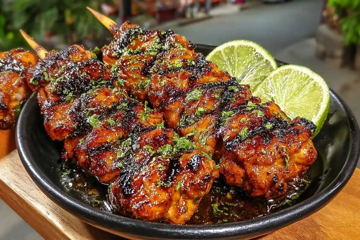 Grilled Thai Coconut Chicken Skewers