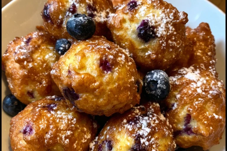Air Fryer Blueberry Cottage Cheese Donut Holes