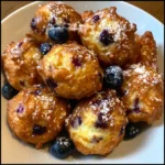 Air Fryer Blueberry Cottage Cheese Donut Holes