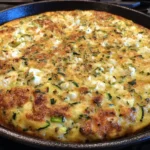 Baked Cottage Cheese, Zucchini, and Parmesan Frittata