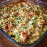 Cheesy Chicken Zucchini Bake