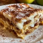 Cinnamon Roll Apple Lasagna