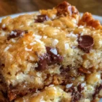 Coconut Toffee Chocolate Chip Cookie Bars