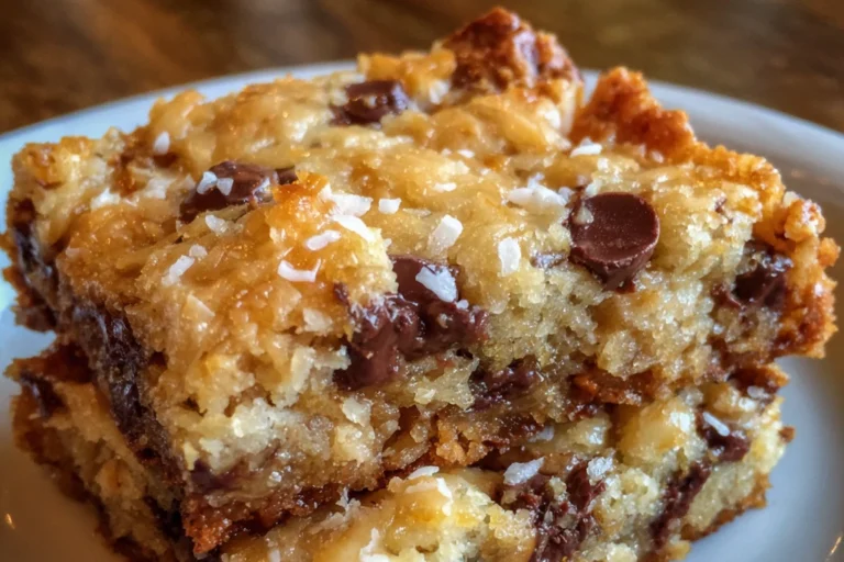 Coconut Toffee Chocolate Chip Cookie Bars