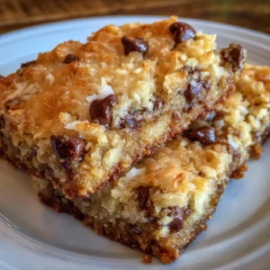 Coconut Toffee Chocolate Chip Cookie Bars