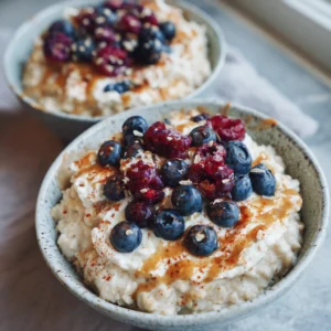 Cottage Cheese Chia Overnight Oats Bowls