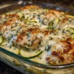 Creamy Cottage Cheese & Zucchini Chicken Bake