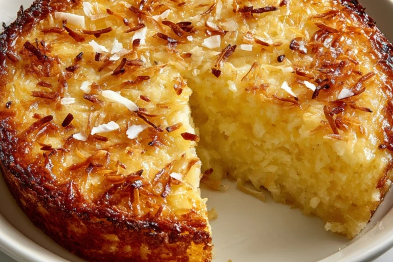 Crustless Coconut Pie