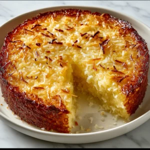 Crustless Coconut Pie