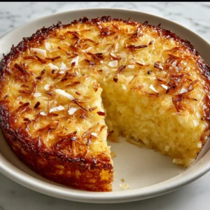 Crustless Coconut Pie