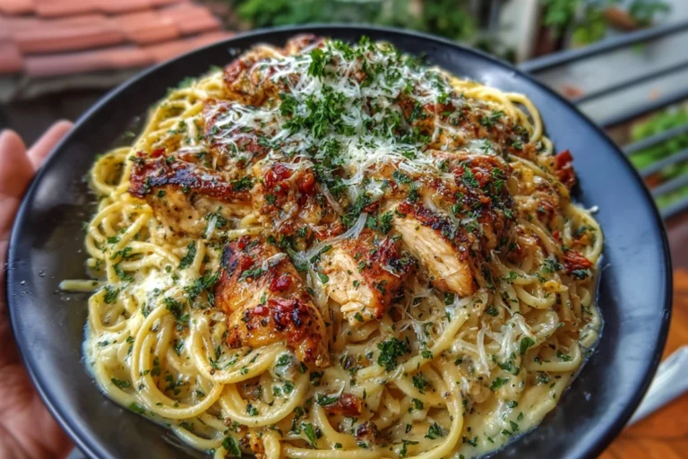 Spicy Cajun chicken spaghetti tossed in a creamy garlic mozzarella sauce. Quick, comforting, and packed with bold Southern flavor.