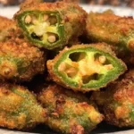 Pepper Jack Cheese Stuffed Fried Okra